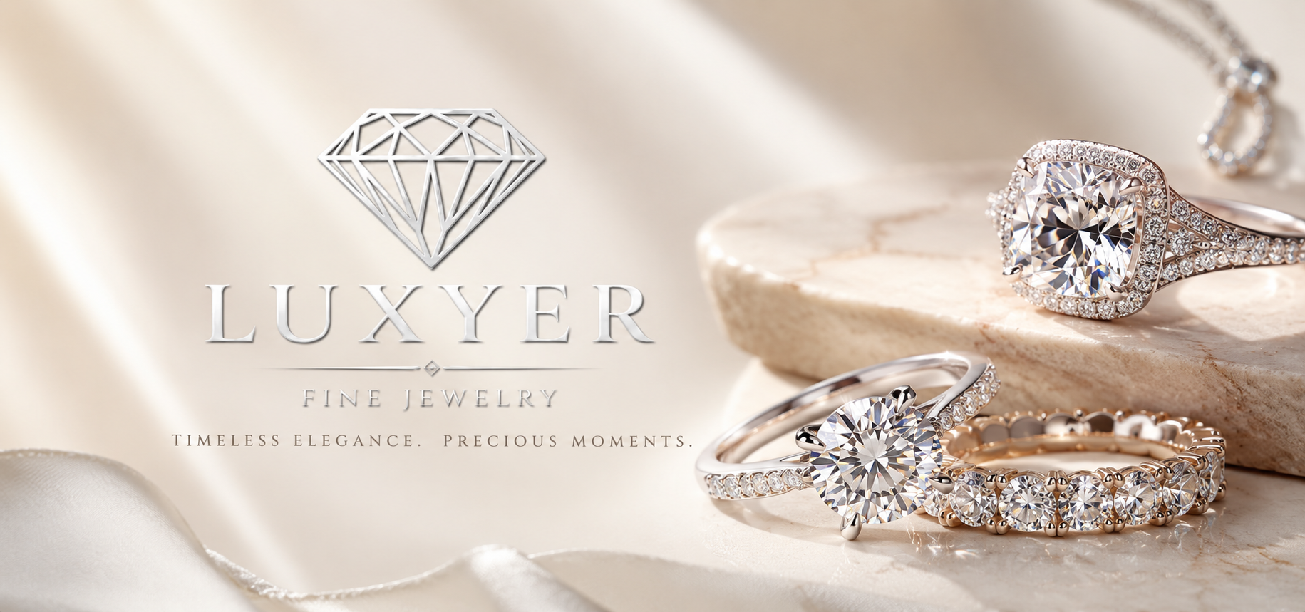 LUXYER FINE JEWELRY Banner